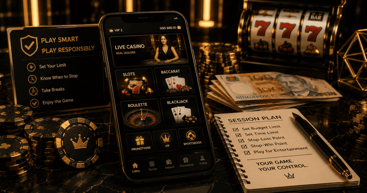 Crown88 Responsible Gambling Singapore session safety guide