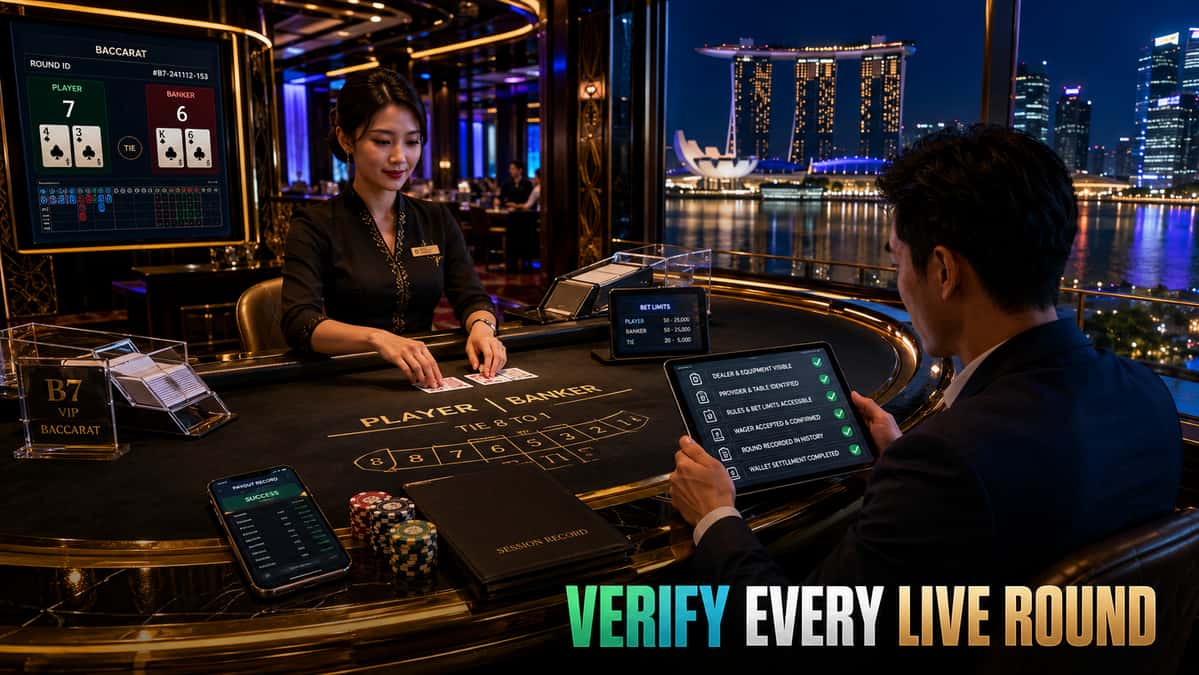 Crown88 trust signals including live dealer table rules game history and payout records